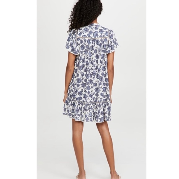 Rebecca Minkoff Natalia Blue & White Print Mini Dress - Picture 9 of 11